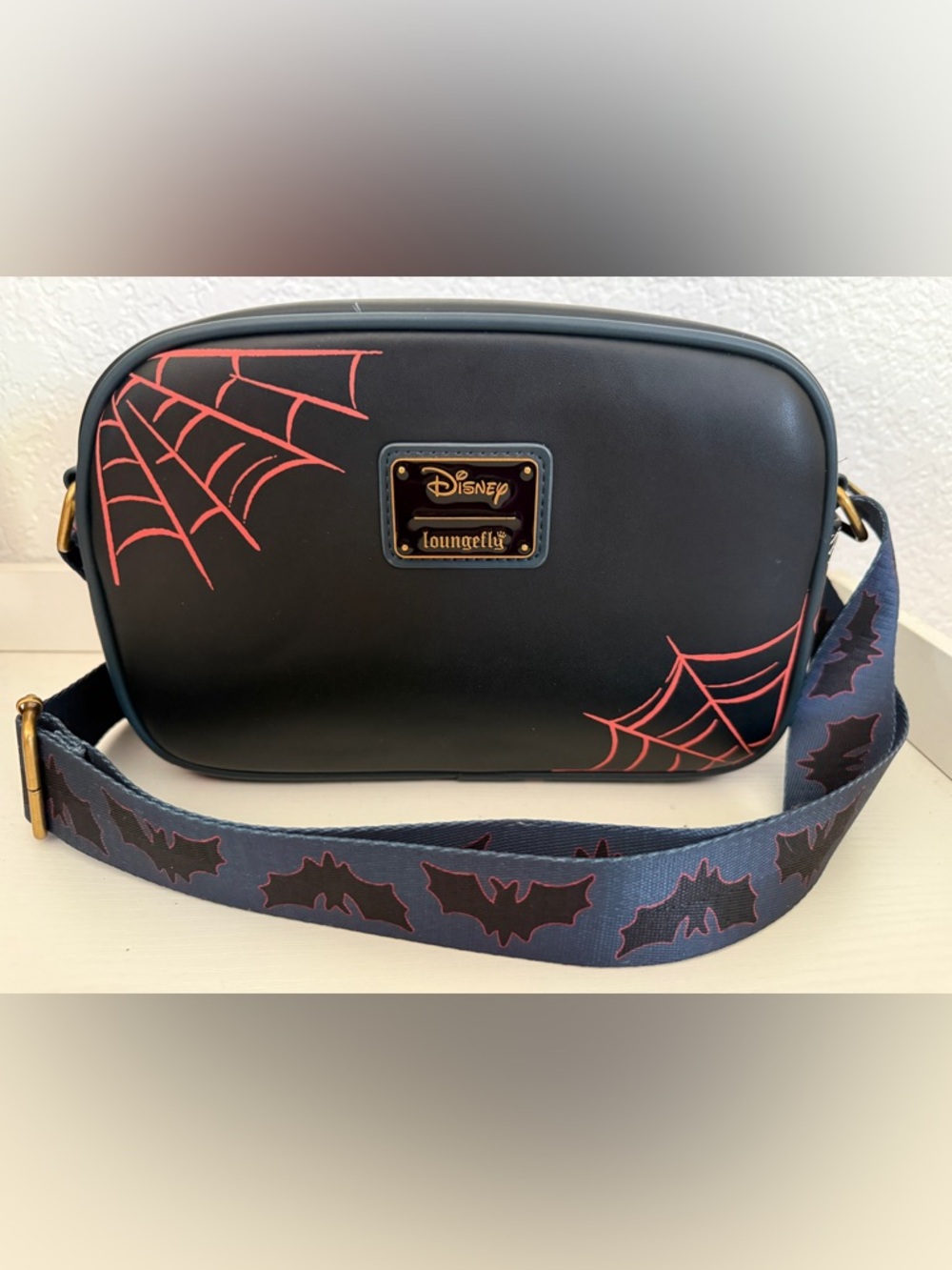Loungefly Disney’s Mickey & Minnie Glow in the Dark Halloween Crossbody Bag - Picture 6 of 11